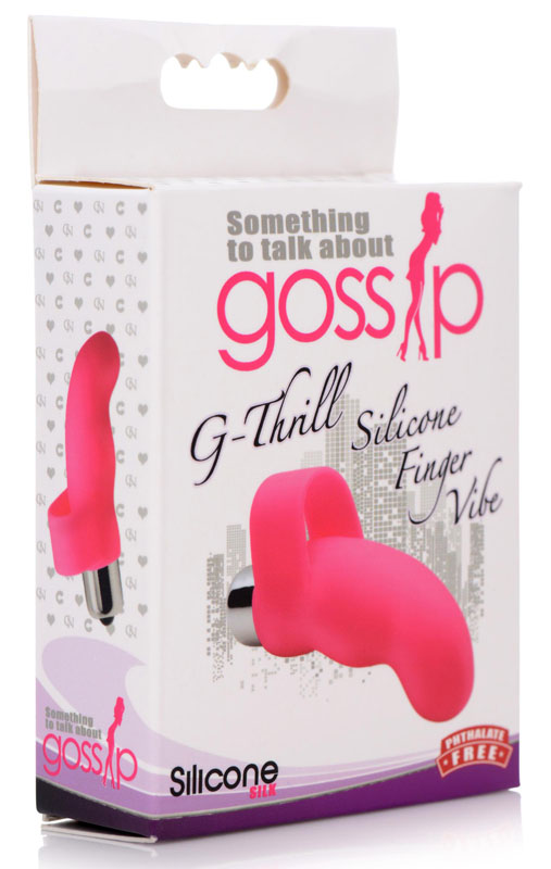 G-Thrill Silicone Finger Vibe - Magenta - Image 6
