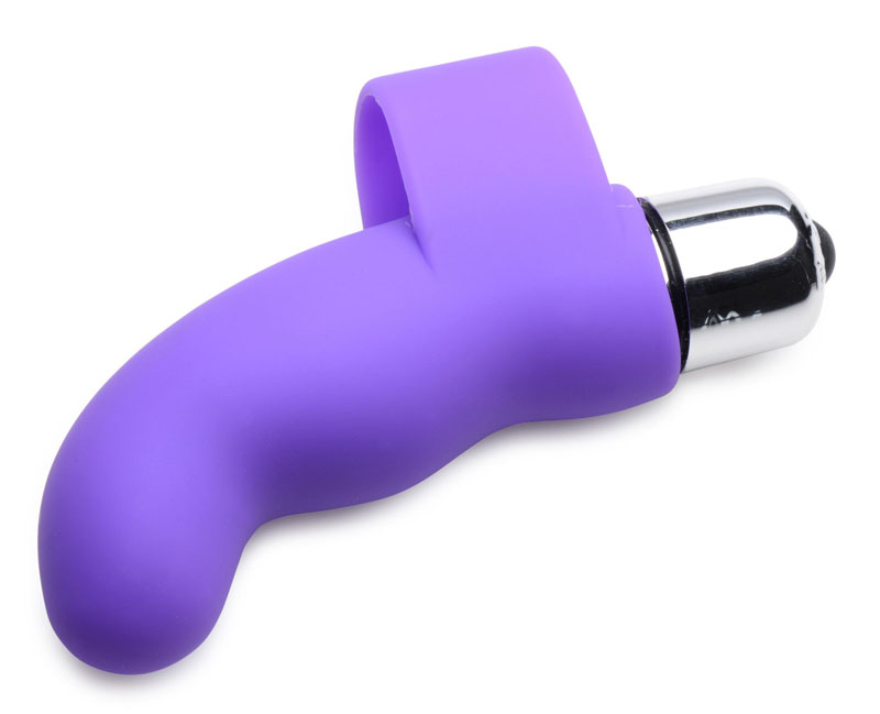 G-Thrill Silicone Finger Vibe - Purple - Image 4