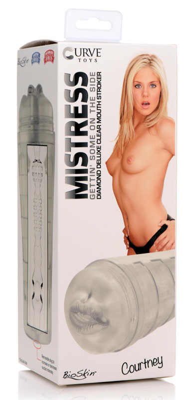 Mistress Courtney Diamond Deluxe Mouth Stroker - Clear - Image 7