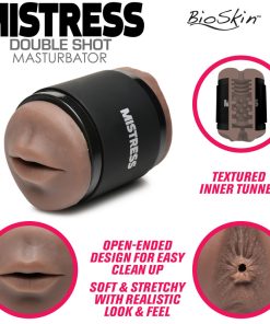 Double Shot Ass and Mouth Stroker - Dark