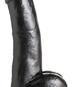 JOCK 8 Inch Dong with Balls Black