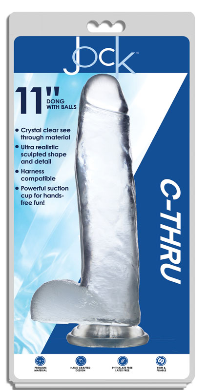 Jock C-Thru Dildo - 11 Inch - Image 6