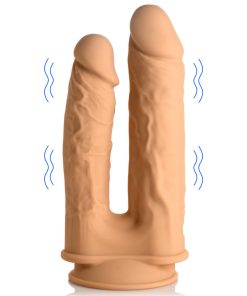 10X Silexpan Vibrating 6 and 7 Inch Double DIldo