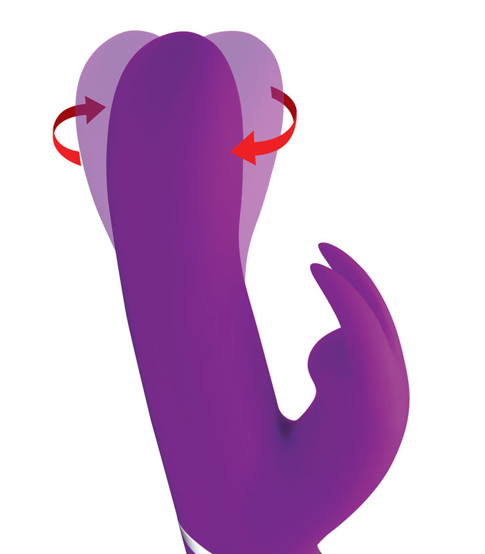 Twirly 66X Spinning Silicone Rabbit Vibrator - Image 2