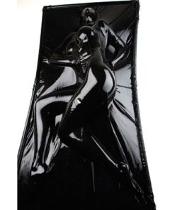 Extreme Black Latex Vacuum Bed