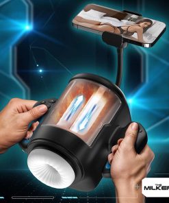 Cyber Milker Stroking & Vibrating Masturbator