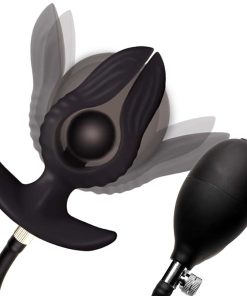 Dark Pearl Inflatable Vibrating Butt Plug