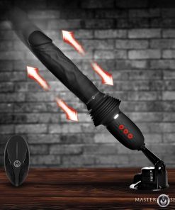 Ultimate Power Pounder Vibrating & Thrusting Silicone Dildo w/ Remote