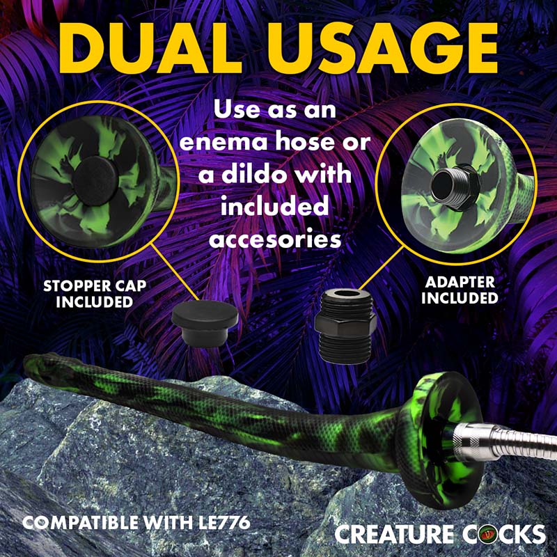 Spitting Serpent Silicone Enema Snake - Image 4