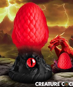 Eye of the Dragon Silicone Butt Plug - Red