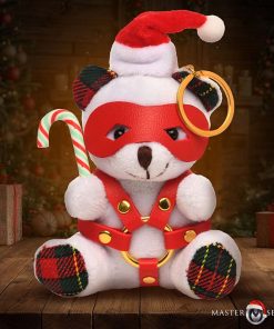 Holiday Bondage Bear Keychain - White