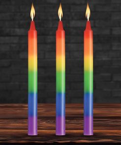 Pride Candles Rainbow Drip Candle Set of 3