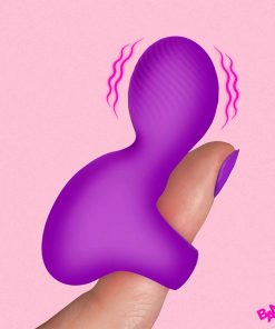 Silicone Finger Vibrator - Purple
