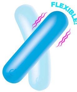 Flexible Silicone Bullet - Blue