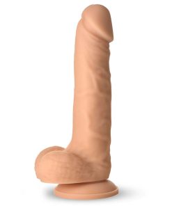 Easy Riders 7 Inch Silicone Dildo with Balls - Light